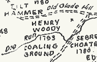Henry Woody on Franklin Settlement Map
